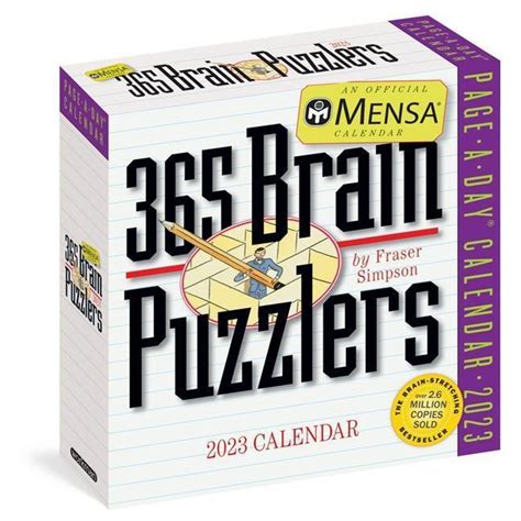 Mensa 365 Brain Puzzlers Page A Day Calendar 2023